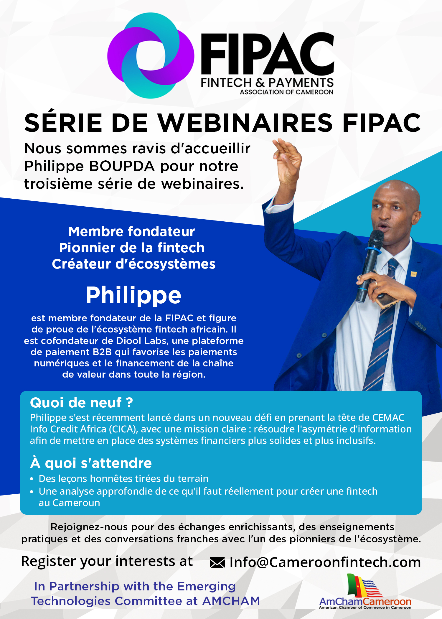 FIPAC Webinar Series with Philippe Boupda